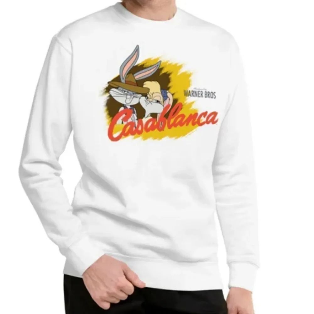 Warner Brothers 100 Looney Tunes x Casablanca Crewneck Sweatshirt sz Small